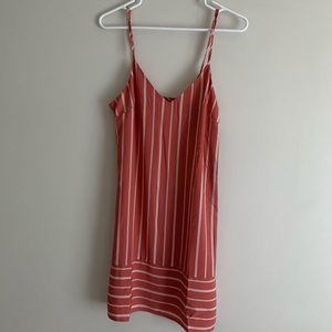 Pink Striped Cami Slip Dress